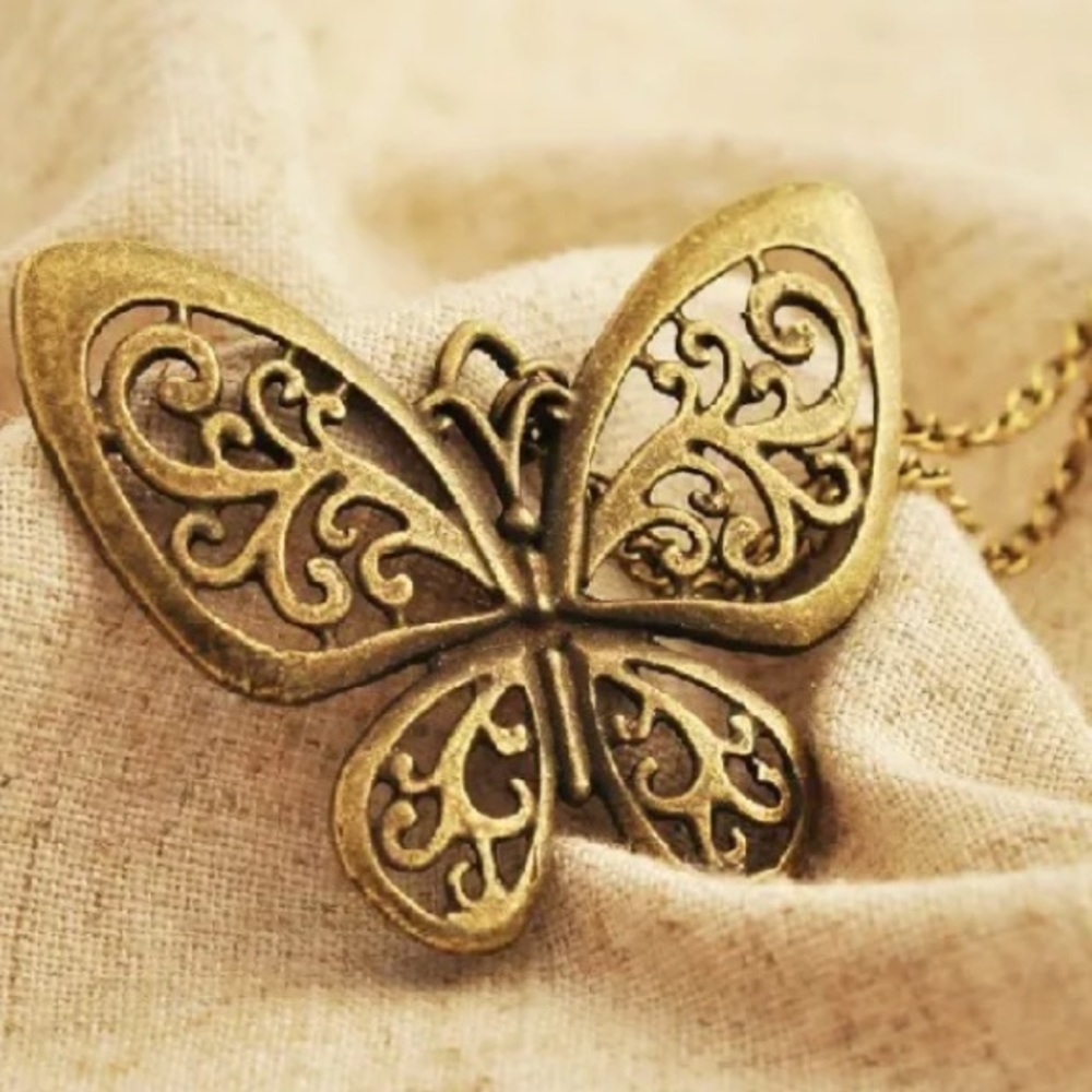 🦋💙💎💲FIRM🛍➕BUNDLE 4 DISCOUNT🦋BRONZE BUTTERFLY - Picture 2 of 5
